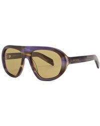 Prada - Aviator-Style Sunglasses - Lyst