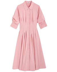 Jonathan Simkhai - Jazz Cotton-Blend Poplin Midi Shirt Dress - Lyst