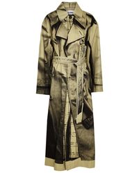 Jean Paul Gaultier - Trompe'Oeil Printed Cotton Trench Coat - Lyst