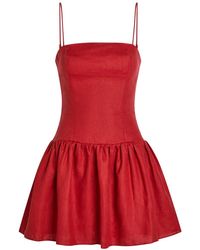 Faithfull the Brand - Uma Linen Mini Dress - Lyst