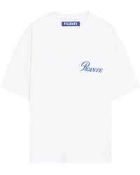 Picante - Record Logo-Print Cotton T-Shirt - Lyst
