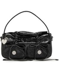 Acne Studios - Mini Crinkled Patent Leather Top Handle Bag - Lyst
