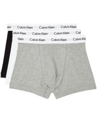 Calvin Klein - Stretch-cotton Trunks - Lyst