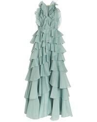 Aje. - Cleo Ruffled Chiffon Gown - Lyst