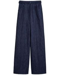 Gabriela Hearst - Norman Belted Wide-Leg Trousers - Lyst