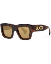 Gucci - Oversized Square-frame Sunglasses - Lyst