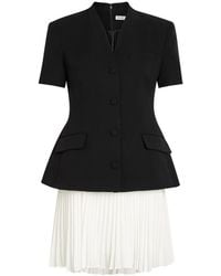 Jonathan Simkhai - Leah Tailored Blazer Crepe Mini Dress - Lyst
