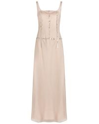 STAUD - Greta Embellished Silk-Chiffon Maxi Dress - Lyst