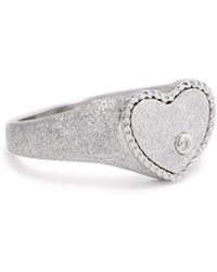 Yvonne Léon - Baby Chevaliere Glittered Pinky Ring - Lyst