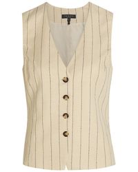 Rag & Bone - Paulette Pinstriped Woven Vest - Lyst
