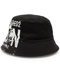 DSquared² - Icon Printed Cotton Bucket Hat - Lyst