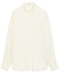 Stella McCartney - Embellished Satin-Crepe Shirt - Lyst