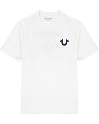 True Religion - Logo-print Cotton T-shirt - Lyst