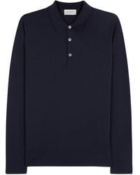 John Smedley - Belper Wool Polo Shirt - Lyst