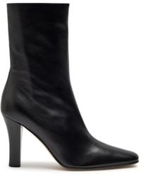 The Row - Mona 80 Leather Mid-Calf Boots - Lyst