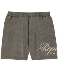 Represent - Owners Club Script Cotton-Mesh Shorts - Lyst