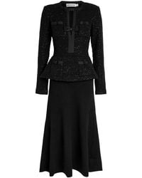 Self-Portrait - Layered Sequin-Embellished Cotton-Blend Midi Dress - Lyst