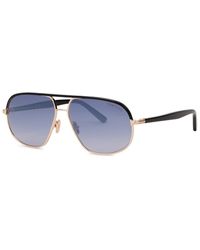Tom Ford - Aviator-style Sunglasses Maxwell, Mirrored Lenses, Metal, 100% Uv Protection - Lyst