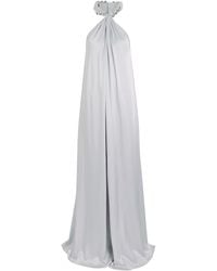 Stella McCartney - Chain-Embellished Satin-Crepe Gown - Lyst