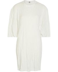 TOTEME - Crinkled Jersey Mini T-Shirt Dress - Lyst