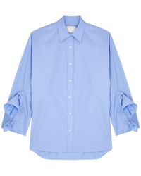 3.1 Phillip Lim - Ruffle-Trimmed Cotton-Blend Poplin Shirt - Lyst