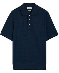 Oliver Spencer - Glendale Fine-Knit Polo Shirt - Lyst