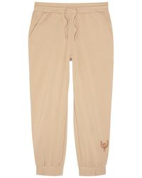 Now You Live - Magna Logo-Embroidered Cotton-Blend Sweatpants - Lyst