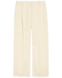 La DoubleJ - Loose Pleated Wide-Leg Wool Trousers - Lyst