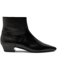 Stuart Weitzman - Stassi 20 Leather Ankle Boots - Lyst
