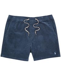 Polo Ralph Lauren - Logo-Embroidered Corduroy Shorts - Lyst