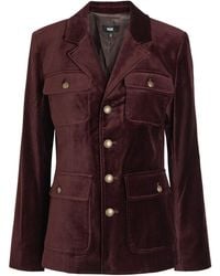 PAIGE - Reign Velvet Jacket - Lyst