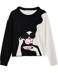 Alice + Olivia - Gleeson Staceface Graphic Sweater - Lyst