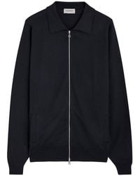 John Smedley - Alston Wool Overshirt Jacket - Lyst