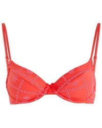 Damson Madder - Uma Embroidered Underwired Bikini Top - Lyst