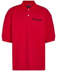 Willy Chavarria - Football Logo-Embroidered Piqué Cotton Polo Shirt - Lyst