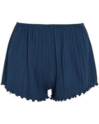 Eberjey - Pointelle-Knit Shorts - Lyst