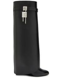 Givenchy - Shark Lock 90 Leather Knee-High Boots - Lyst