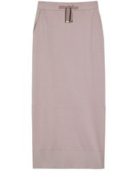 Herno - Cotton Midi Skirt - Lyst