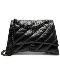 Balenciaga - Crush Medium Quilted Leather Shoulder Bag - Lyst