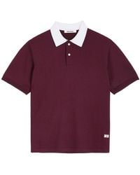 Wales Bonner - Sun Wool-Blend Polo Shirt - Lyst