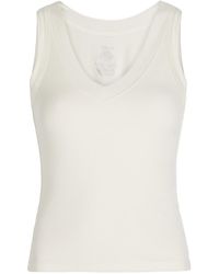 Tala - 365 Ribbed V-Neck Stretch-Modal Vest - Lyst