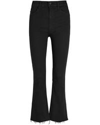Mother - The Hustler Ankle Fray Slim Flared-Leg Jeans - Lyst