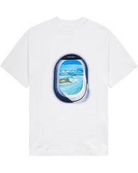 BLUE SKY INN - Jet Island Printed Cotton T-shirt - Lyst