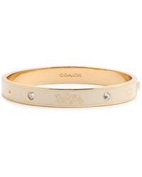 COACH - Horse And Carriage Embellished Bracelet - Lyst