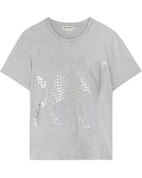 JW Anderson - Star-Appliquéd Cotton T-Shirt - Lyst