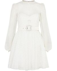 Rebecca Vallance - Mirabella Embellished Crepe And Tulle Mini Dress - Lyst