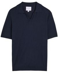 Raith - Open-Collar Cotton Polo Shirt - Lyst