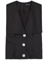 Sister Jane - Birdie Collared Poplin Vest - Lyst