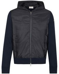 Moncler - Logo-Appliquéd Hooded Shell And Cotton-Blend Jacket - Lyst