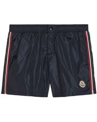 Moncler - Logo Nylon Swim Shorts - Lyst
